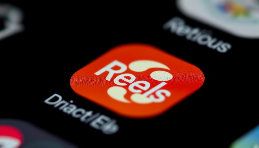 Close-up of Meta AI Dubbing Reels icon on phone screen.