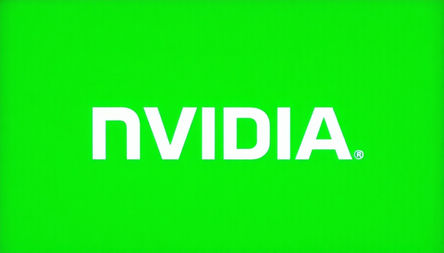Nvidia logo on green backdrop highlighting AI opportunities.