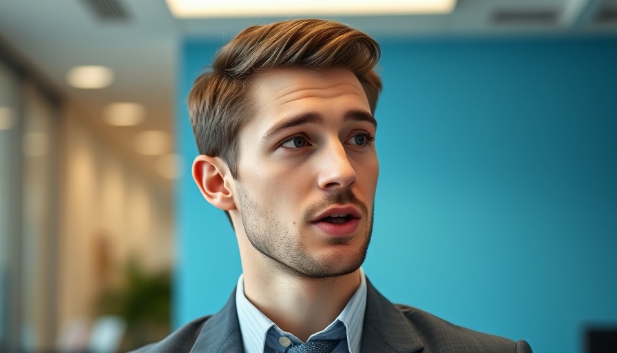 Thoughtful young man discussing OpenAI AI chip deal, bright setting.