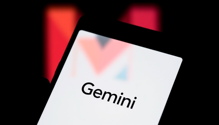 Gemini on smartphone against Google logo represents agentic browsing.