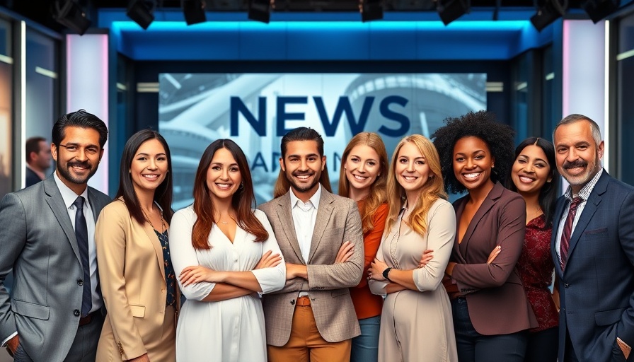 Group of professionals at a news conference about AI agents.