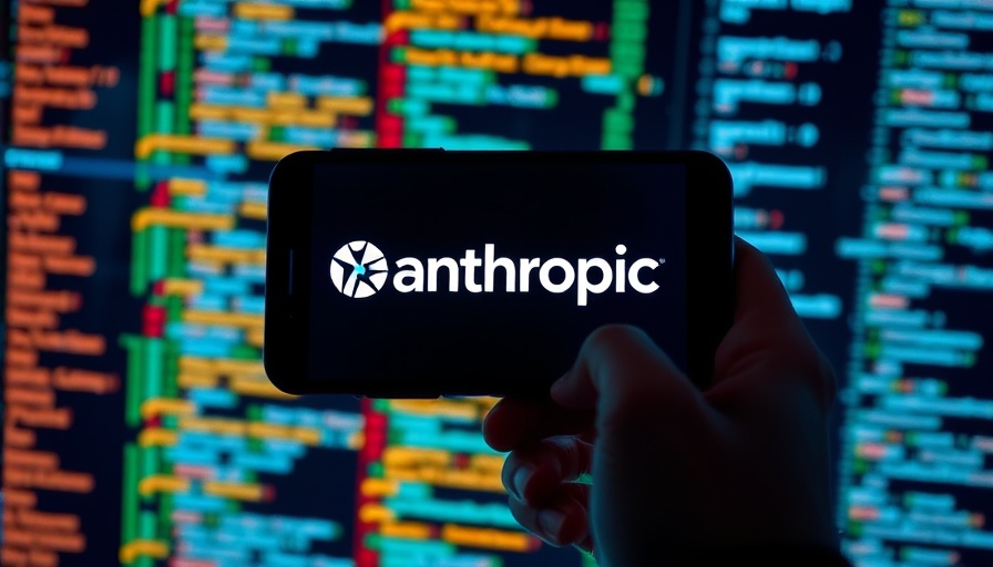 Claude AI technology image with Anthropic logo on phone.