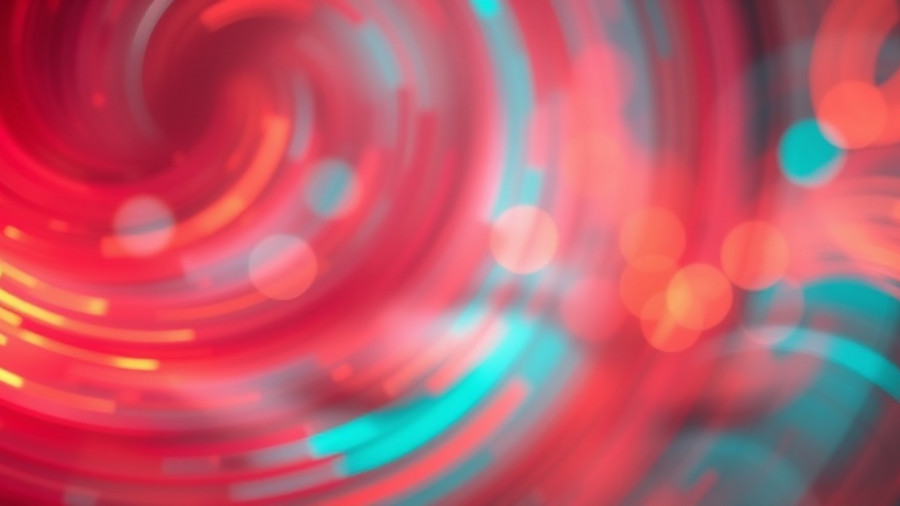 Vibrant abstract blur in red, orange, and teal hues, representing Claude AI.