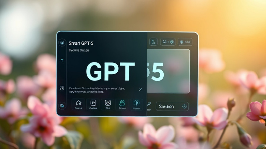 Microsoft AI interface featuring Smart GPT-5 in a nature-themed background.
