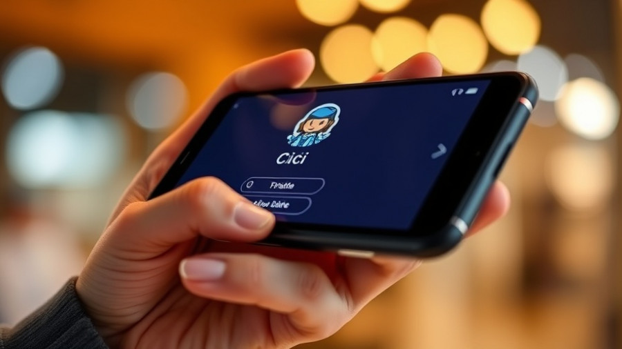 Smartphone with ByteDance AI Chatbot Cici interface and avatar icon.
