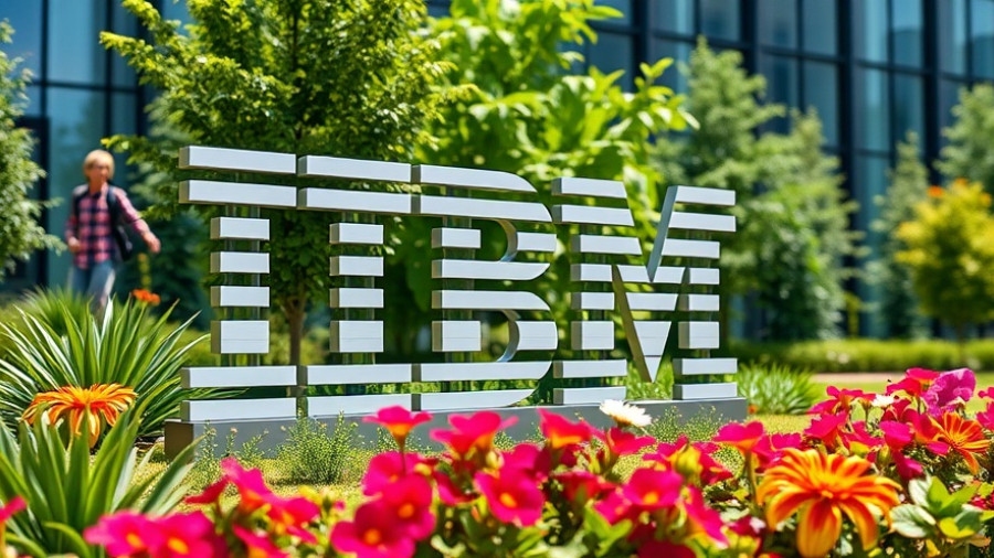 IBM AI agents Oracle Marketplace corporate garden scene with logo