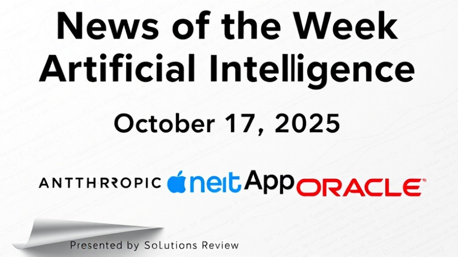 AI innovations October 2025 news graphic with company logos.