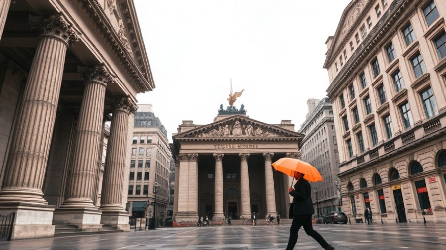 AI bubble larger than dot-com bust discussion at historic stock exchange.