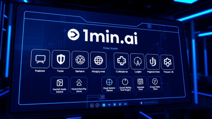 1min.ai all-in-one AI tool interface with sleek design