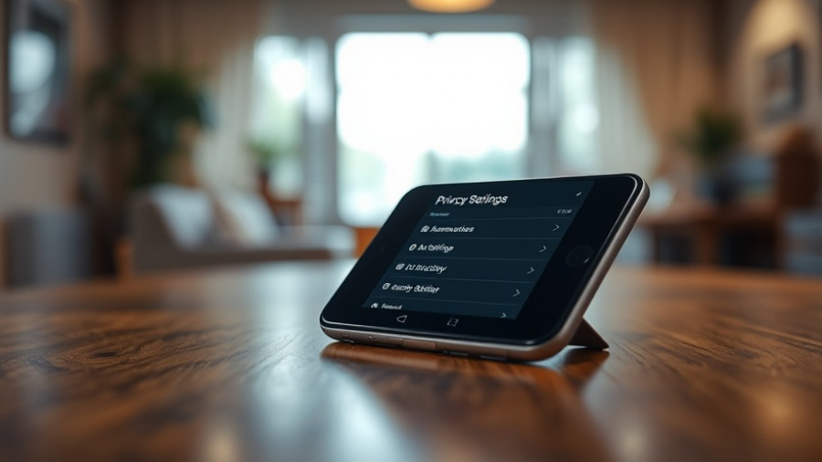 Modern smartphone with privacy settings on screen, highlighting android privacy updates.