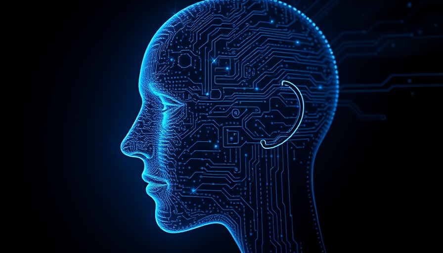 Agentic AI concept featuring a digital face made of binary code.