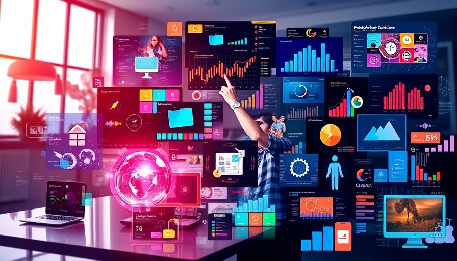 Dynamic collage showcasing tech interactions and innovation.