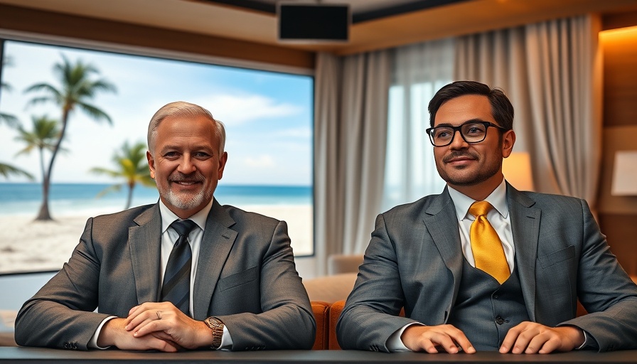 Virtual meeting setup illustrating AI trends 2025 with two professionals.