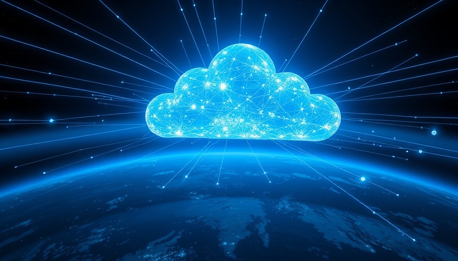 Futuristic digital cloud over Earth with network connections, Hyper-Growth Tech Stocks theme.