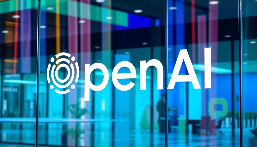 Reflective glass with OpenAI logo, vibrant colors for AI agents.