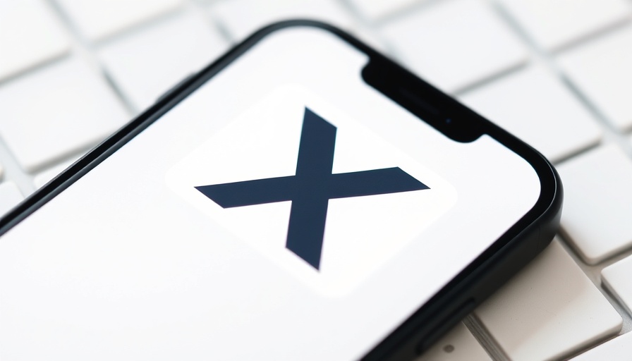 Smartphone with stylized X logo evokes Grok 3 censorship controversy.