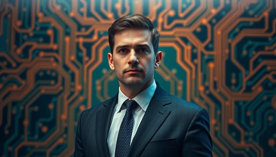 Grok 3 expert with tech circuit board background.
