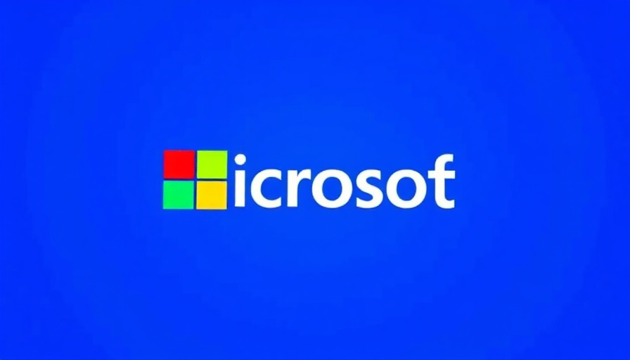 Microsoft AI logo on blue background.