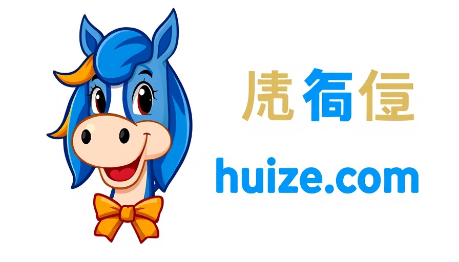 Cartoon logo of huize.com with horse and text.