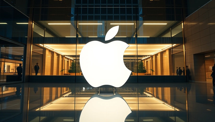 Elegant Apple logo for Apple AI Server Factory Jobs concept.