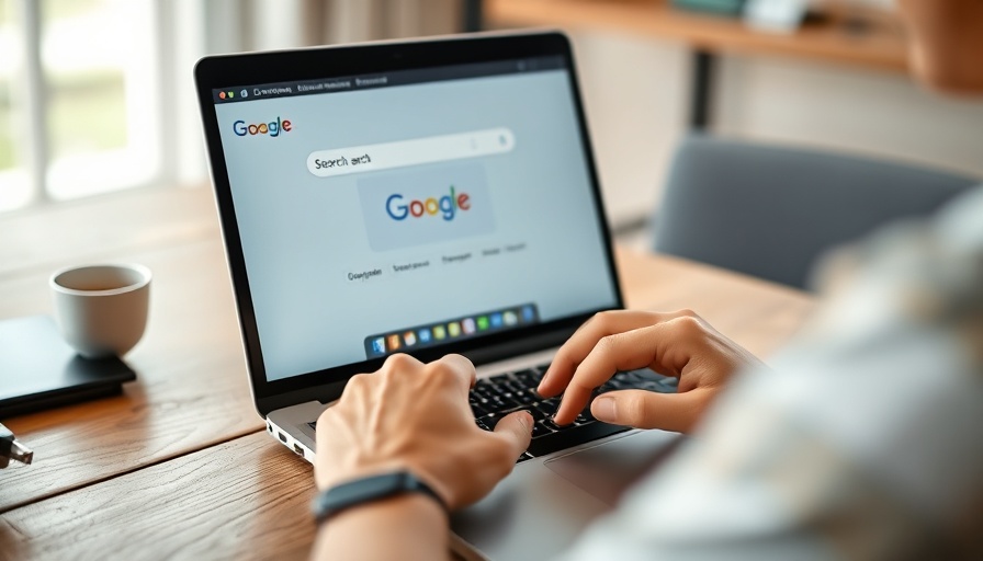 Laptop showing Google search page, related to Google Veo 2 AI Video Model Cost.