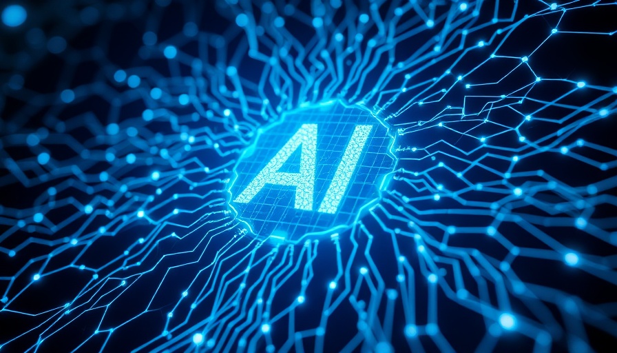 Digital depiction of autonomous AI technology, glowing blue hues.