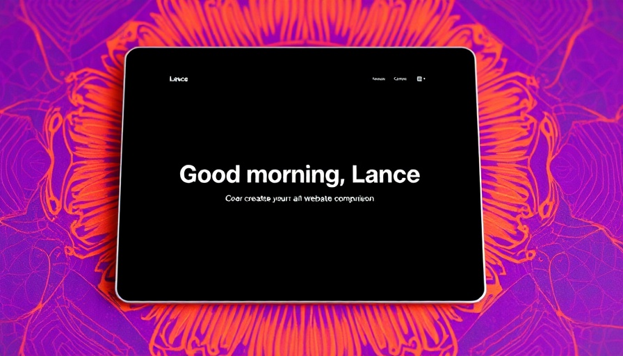 Tablet with Claude AI interface on abstract background.