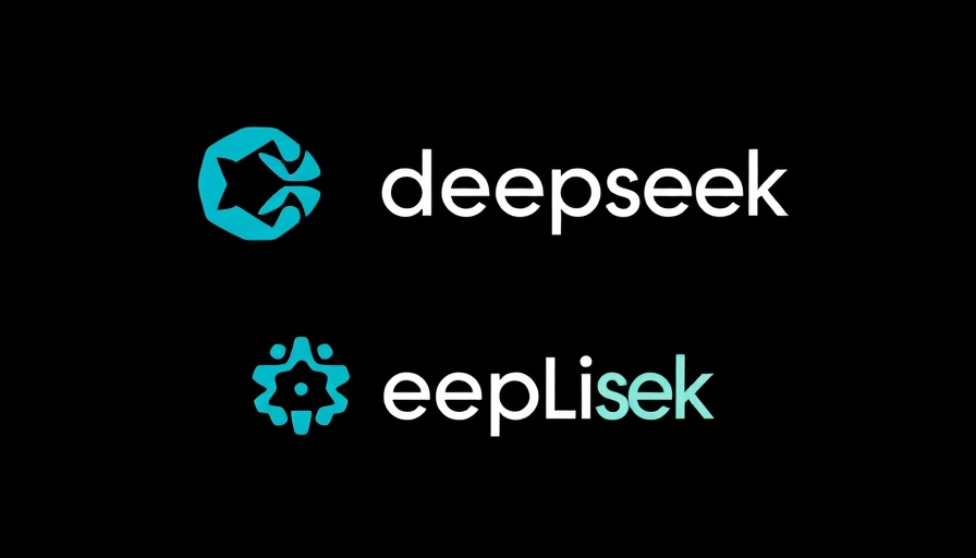 Minimalistic deepseek and perplexity logos on a black background