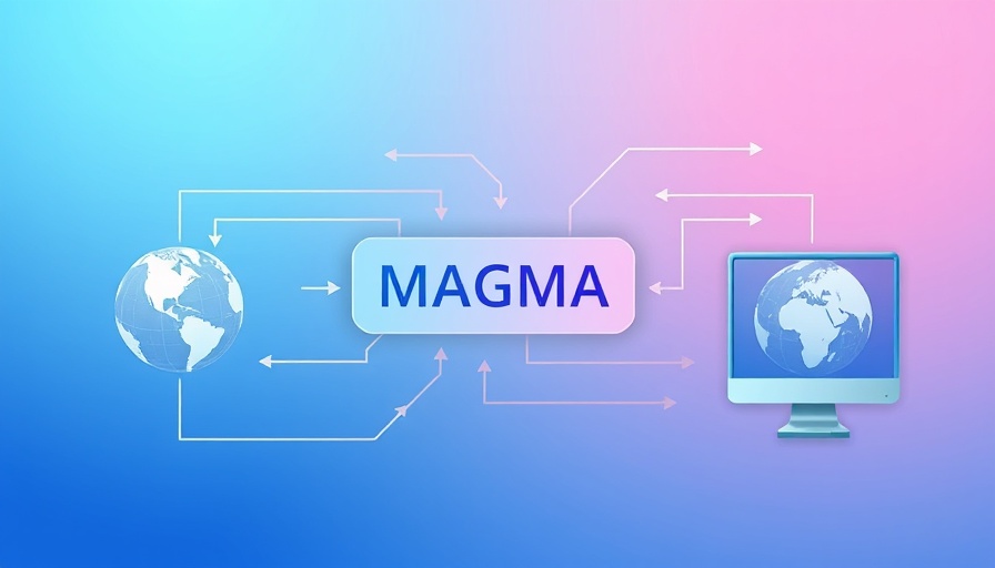 Agentic AI information flow illustration with 'MAGMA' label.