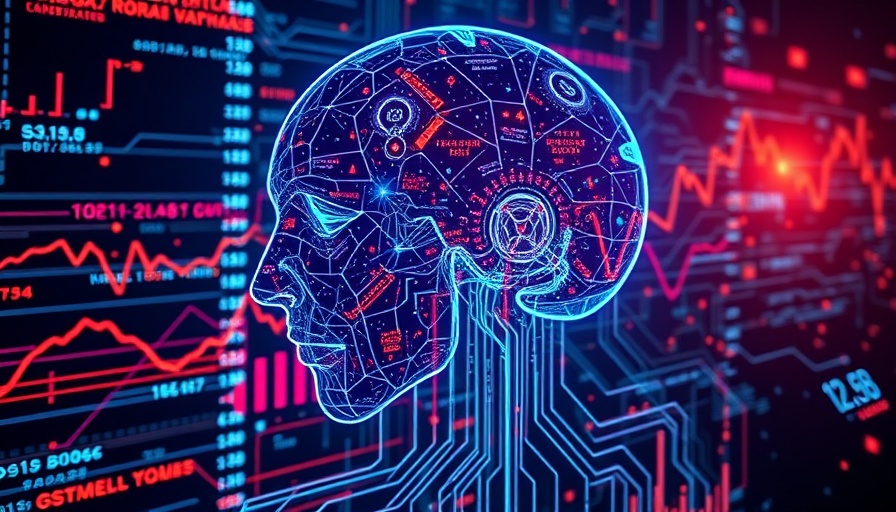 AI startups funding visual with digital financial graphics.