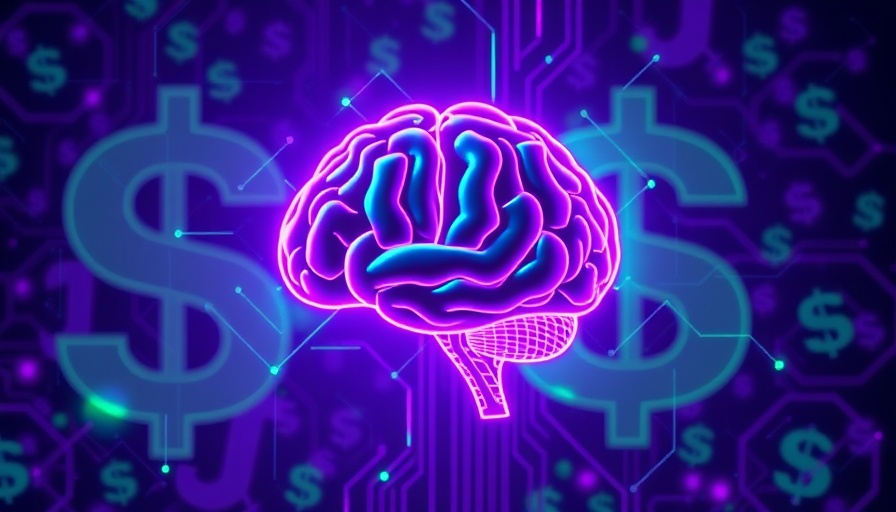 AI startups valuation concept with dollar and AI brain symbol.