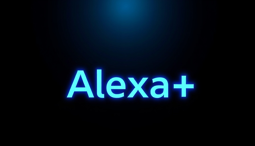 Futuristic Alexa+ logo representing next generation AI personal assistant.
