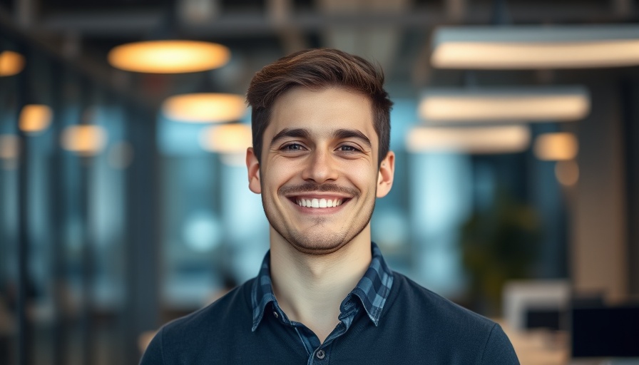 Young man in modern office representing Healthcare AI startup funding