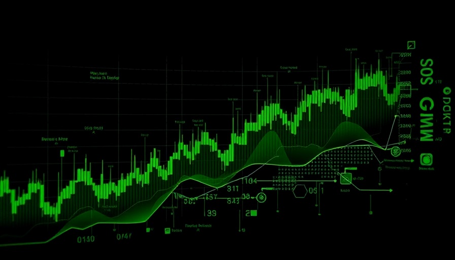 Abstract Nvidia stock move illustration with green charts.