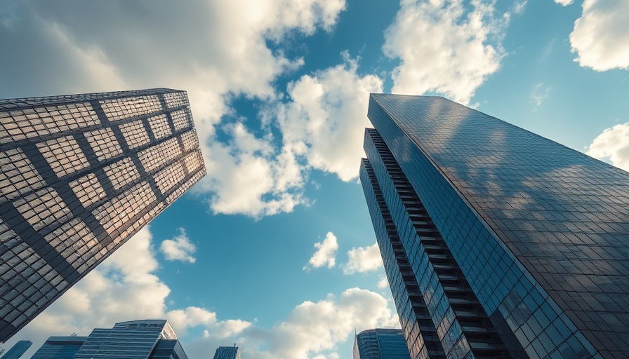 Skyscrapers reaching up into a cloudy sky, BNY OpenAI partnership