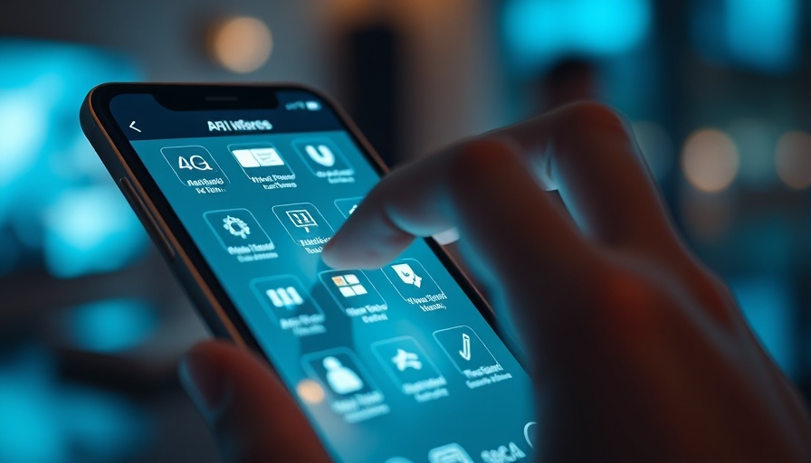 Smartphone screen with AI apps in dim light, capturing AI agents' business impact.