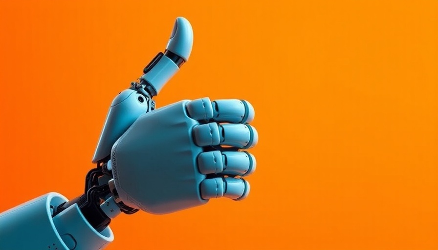 Futuristic robotic hand giving thumbs up, representing justification of GPT-4.5 existence.