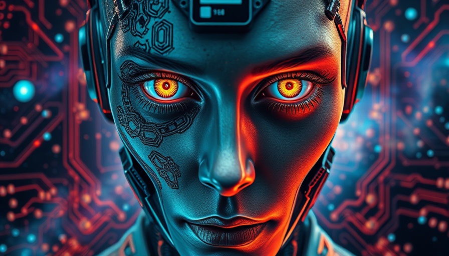 GPT 4.5 shifts OpenAI strategy, blending human and AI elements in a cosmic-digital theme.