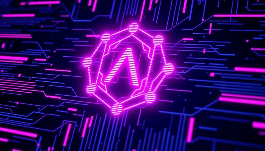 OpenAI digital interference concept with neon glitch background.