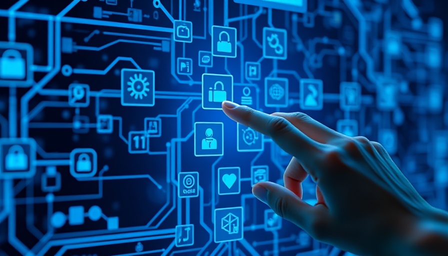Gartner's Top Tech Trends 2025: Futuristic tech icons interface.