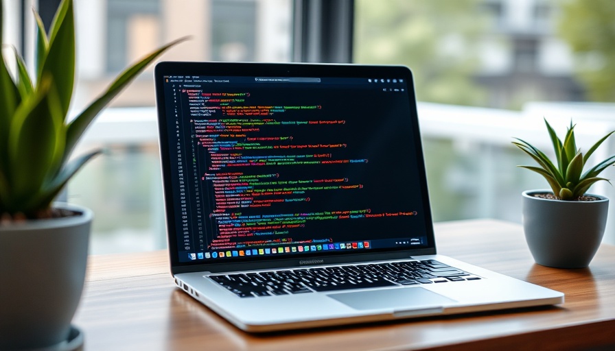 Laptop with code on screen, symbolizing AI agents and Arazzo API workflows.