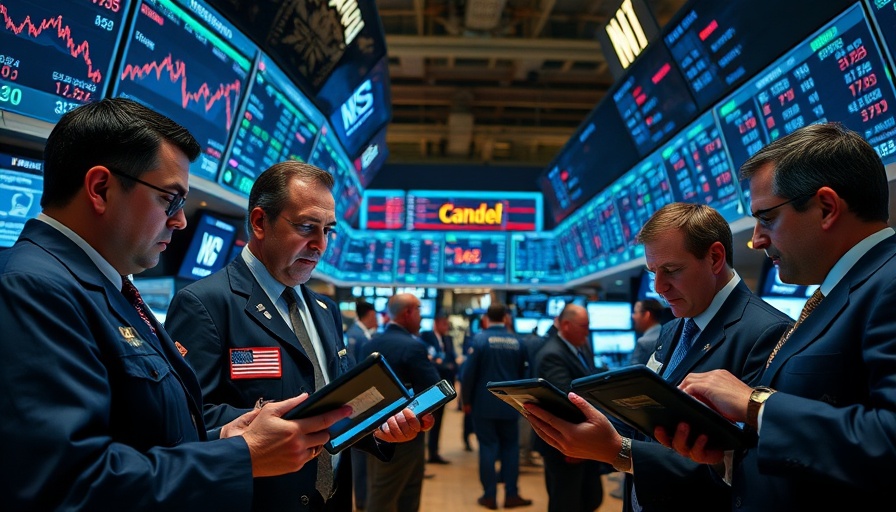 Stock traders focused on screens in busy stock exchange, reflecting investing in small-cap stocks.
