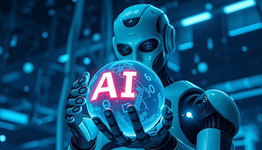 Futuristic robot showcasing AI with digital globe for LLM distillation.