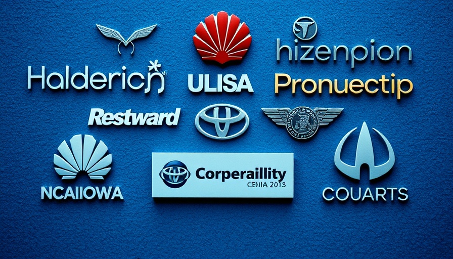Stylized corporate logos on a blue textured background representing model distillation in AI.