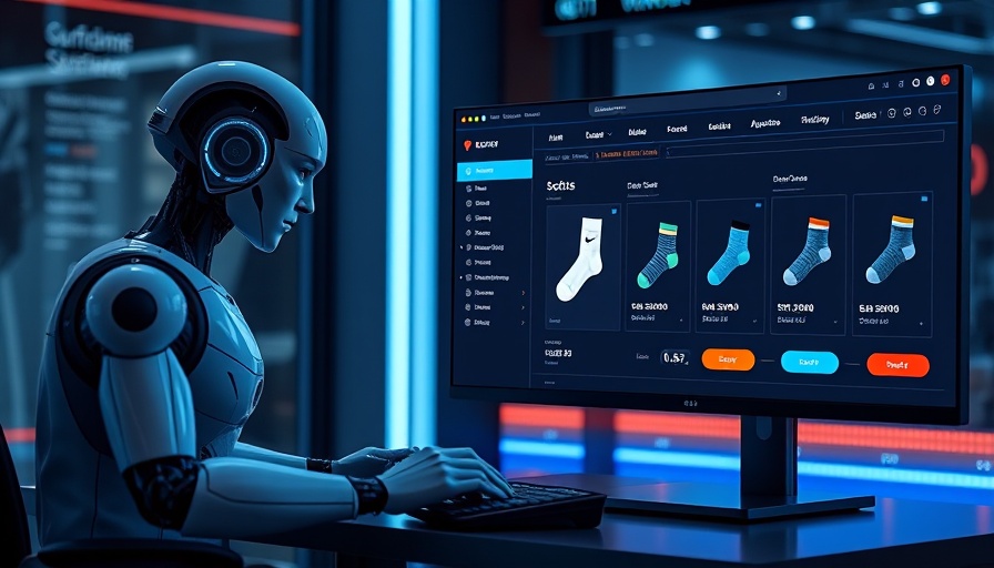 AI-driven dual-screen showing online shopping cart with agentic AI.