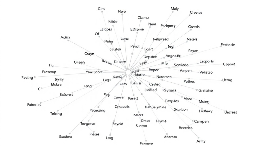 Interconnected nodes graph depicting agentic AI data relationships.