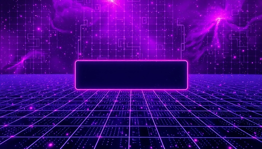 Agentic AI interface with digital grid background.