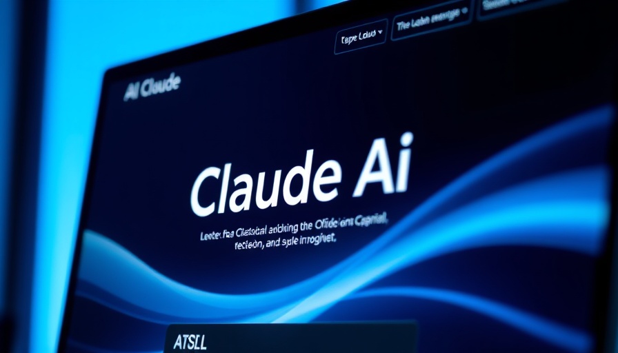 Claude AI webpage interface on computer screen.