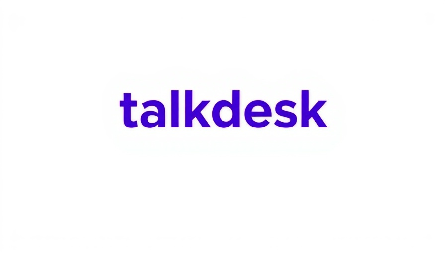 Talkdesk logo on white background, Talkdesk AI Agents healthcare.