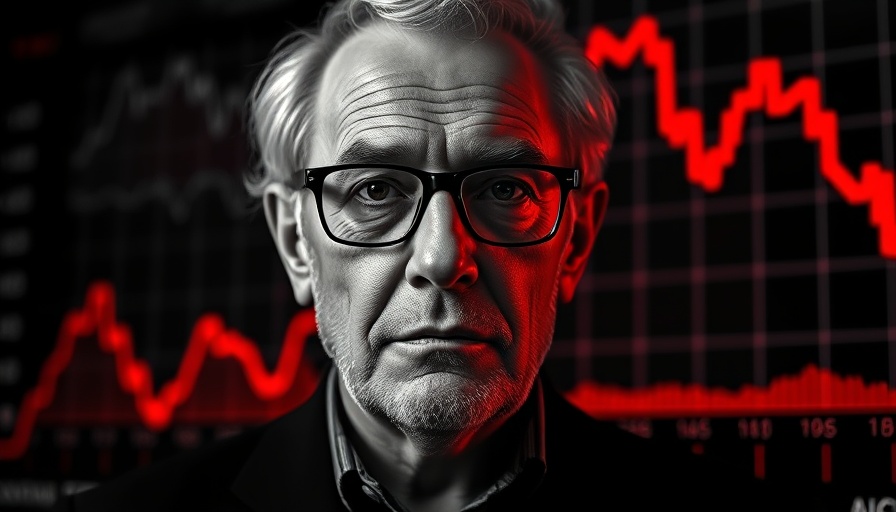 Nvidia stock decline represented by a dramatic portrait.